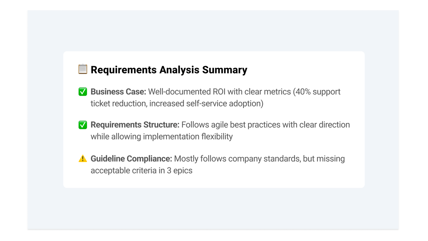 Readiness Requirements Summary